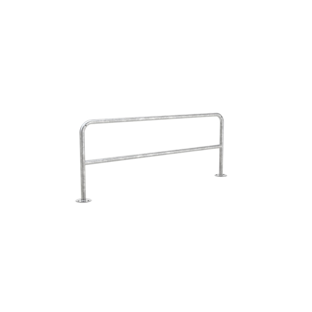 wsm® Anlehnbügel mit Knierohr, zum Aufdübeln, Länge 2.000 mm