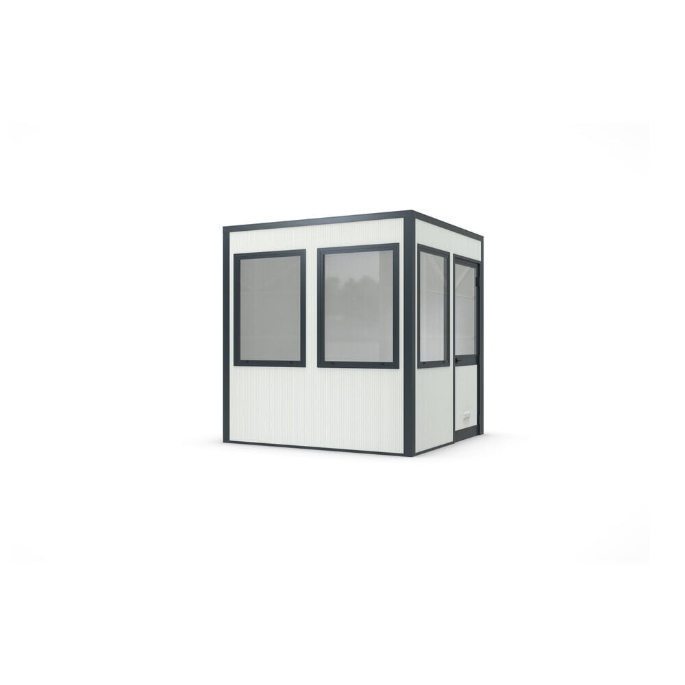 wsm® Selbstbauhaus SMARTUNIT für den Innenbereich, Grundfläche 5,95 m², HxBxT 2.600 x 2.440 x 2.440 mm