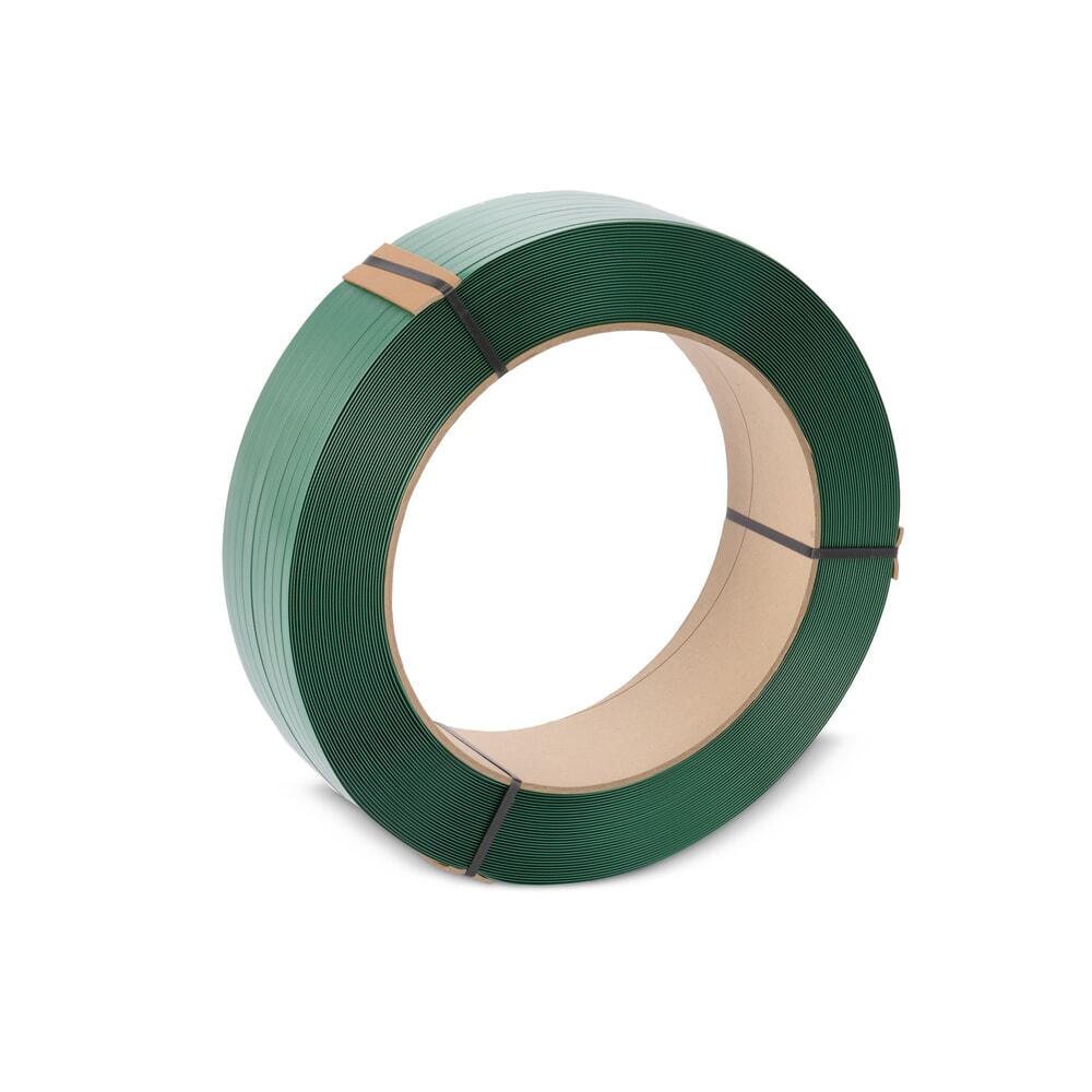 HEMMDAL PET-Umreifungsband, gewaffelt/geprägt, Kern-Ø 406 mm, hohe Zugfestigkeit, 15 mm x 1.300 lfm., Stärke 0,90 mm, Made in Germany