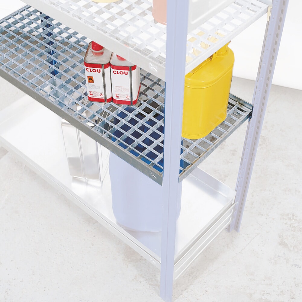 Lagerebene für asecos® Gefahrstoffregal für gewässergefährdende und entzündbare Flüssigkeiten, Breite 1.060 mm