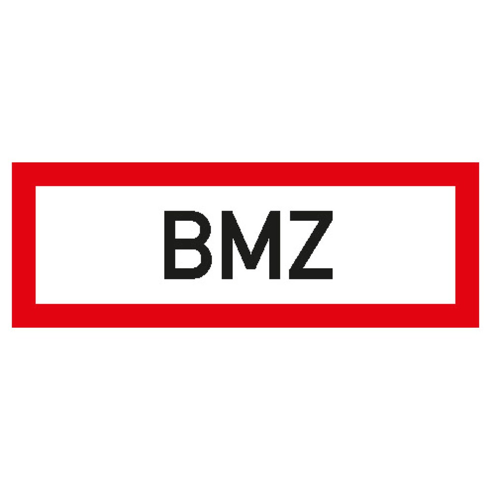 SafetyMarking® "BMZ", HxB 105 x 297 mm, Leucht-Folie HI