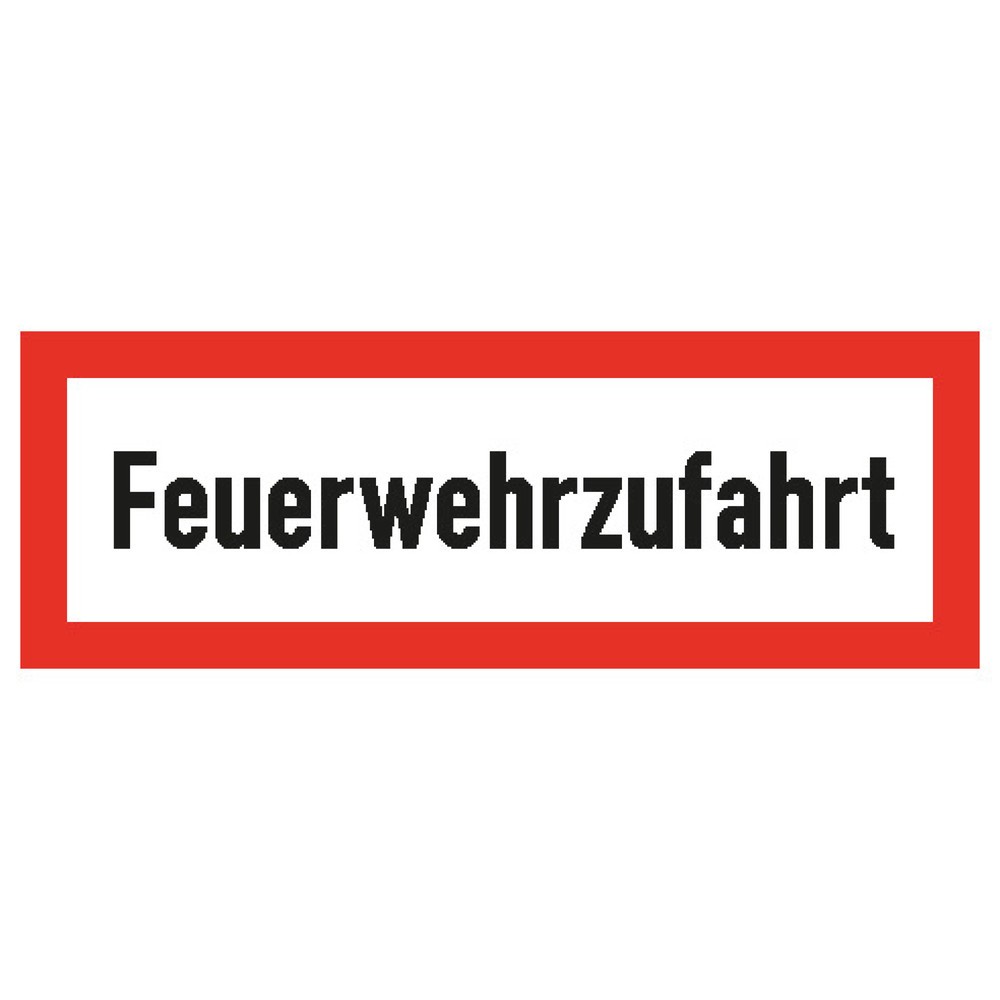 SafetyMarking® "Feuerwehrzufahrt", HxB 148 x 420 mm, Alu