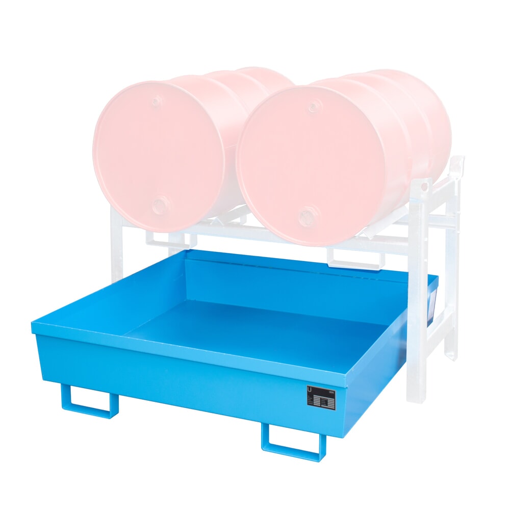 Bauer® Fassregal-Auffangwanne FRA-2, lackiert, Lichtblau