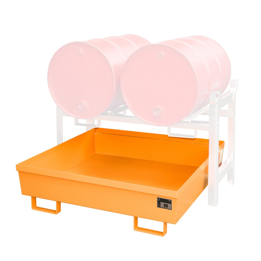 Bauer® Fassregal-Auffangwanne FRA-2, lackiert, Gelborange