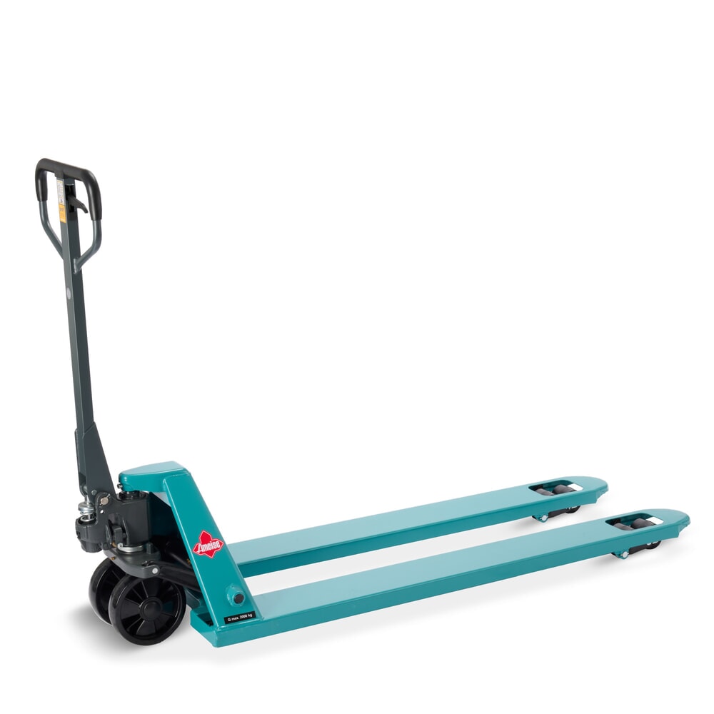 Handhubwagen Ameise® PTM 2.0, Tragfähigkeit 2.000 kg, Gabellänge 1.500 mm, Polyurethan, Tandemrollen