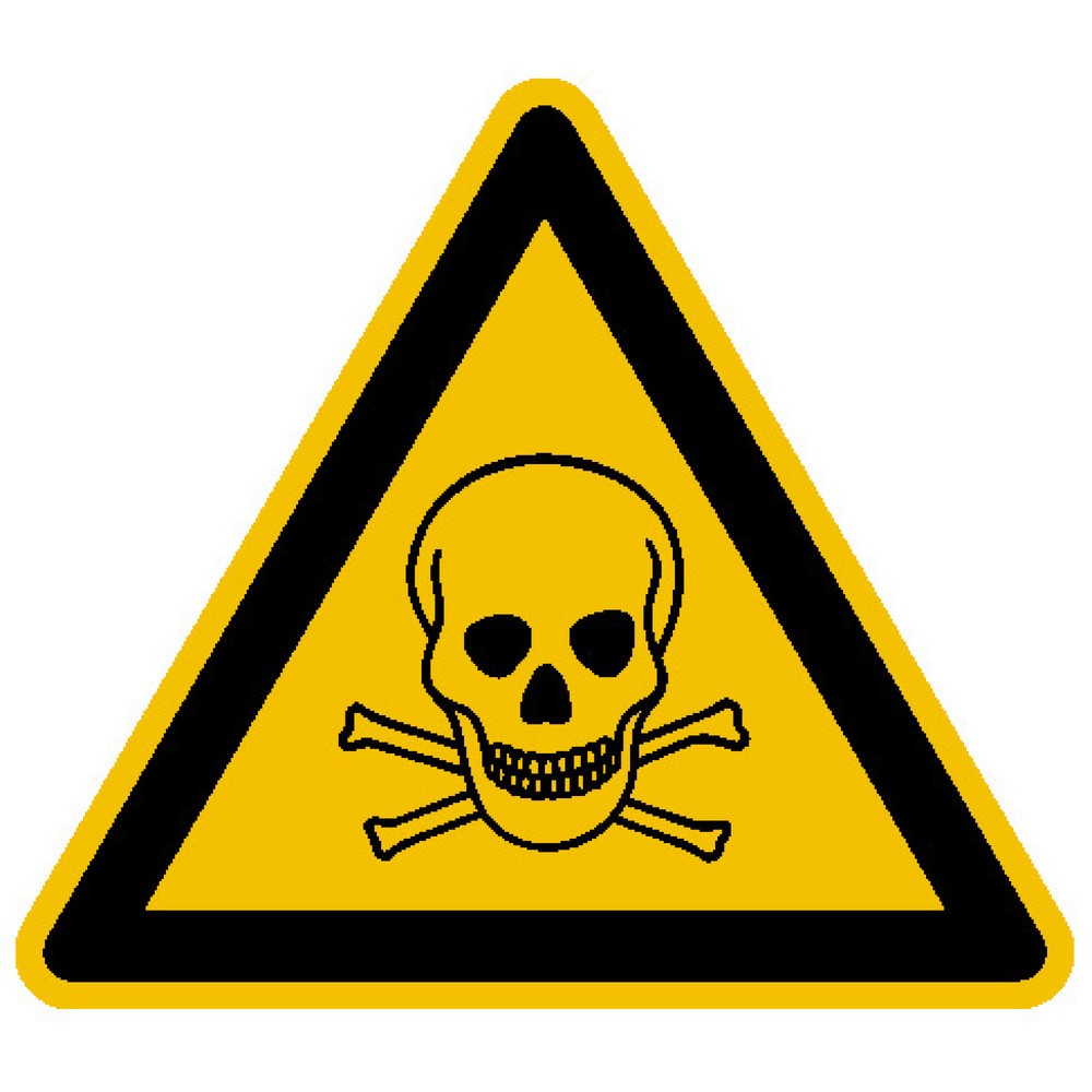 SafetyMarking® Warnung vor giftigen Stoffen, Seitenlänge 100 mm, Folie