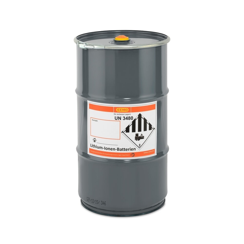 Akku-Sicherheitstonne CEMO, UN-Zulassung, 60 l