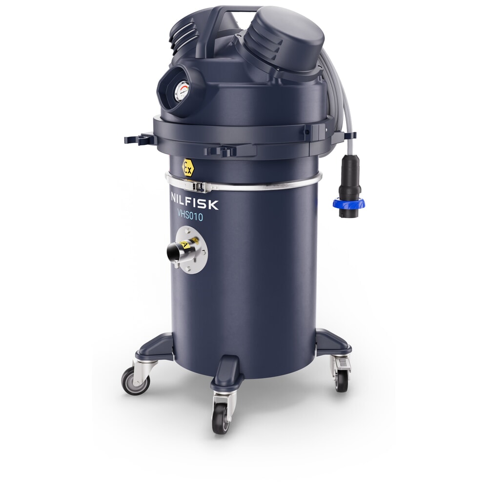 Nilfisk® Sicherheitssauger VHS010 für brennbaren & gefährlichen Staub in der Zone Z22 HC Z22 EXA