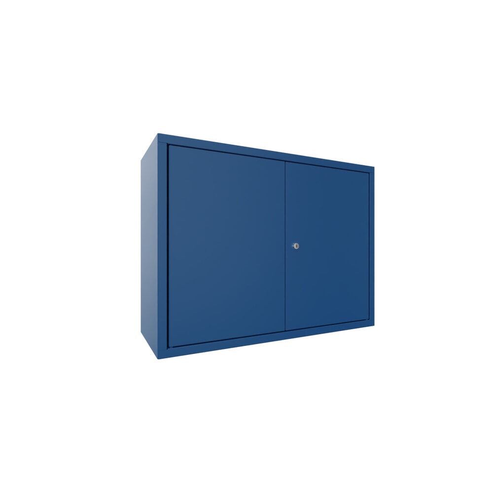 PAVOY Hängeschrank, HxBxT 600 x 800 x 300 mm, enzianblau, enzianblau