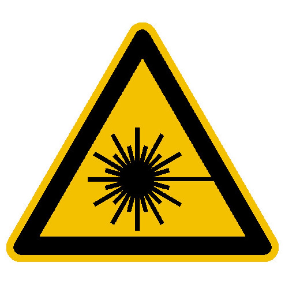 SafetyMarking® Warnung vor Laserstrahl, Seitenlänge 200 mm, Folie