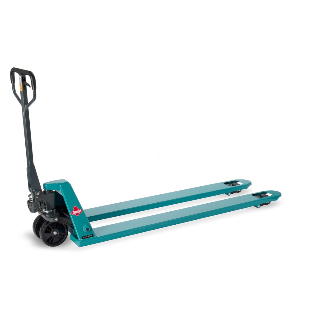 Handhubwagen Ameise® PTM 2.0, Tragfähigkeit 2.000 kg, Gabellänge 1.500 mm, Nylon, Tandemrollen