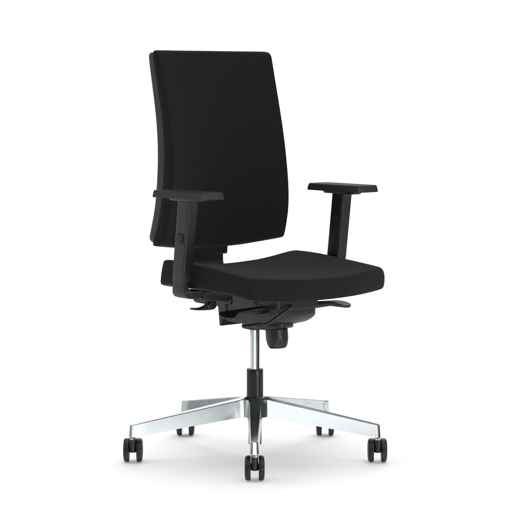 Nowy Styl Bürostuhl Navigo, 2D-Armlehnen, Polster-Rückenlehne, sitztiefenverstellbar, schwarz