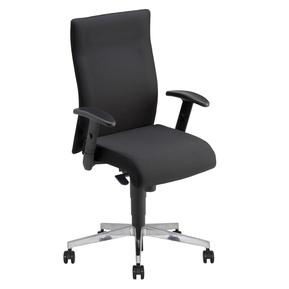 Nowy Styl Bürostuhl Neo, höhenverstellbare Armlehne, Polster-Rückenlehne, schwarz