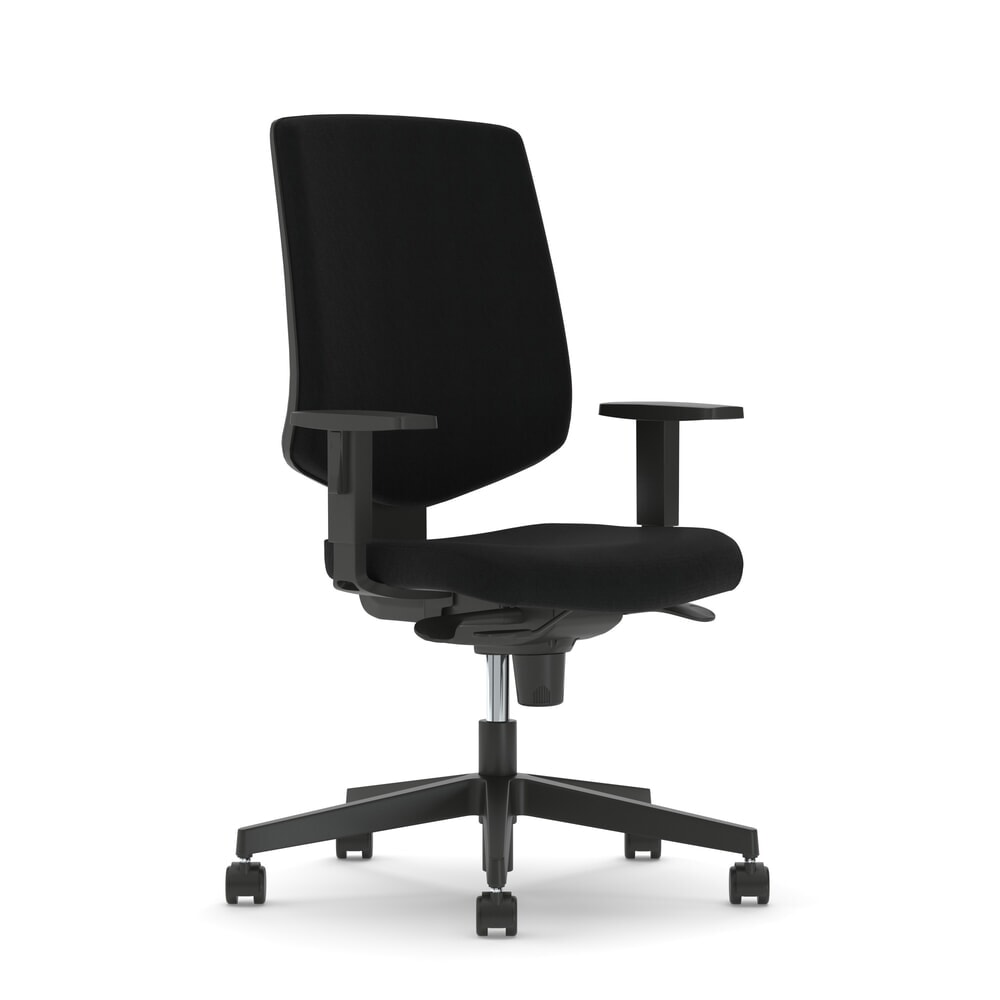 Nowy Styl Bürostuhl Nexter, sitztiefenverstellbar, 2D-Armlehnen, Polster-Rückenlehne, schwarz