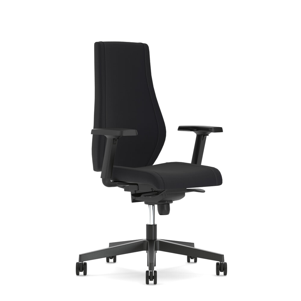 Nowy Styl Bürostuhl Viden, 3D-Armlehnen, Polster-Rückenlehne, schwarz