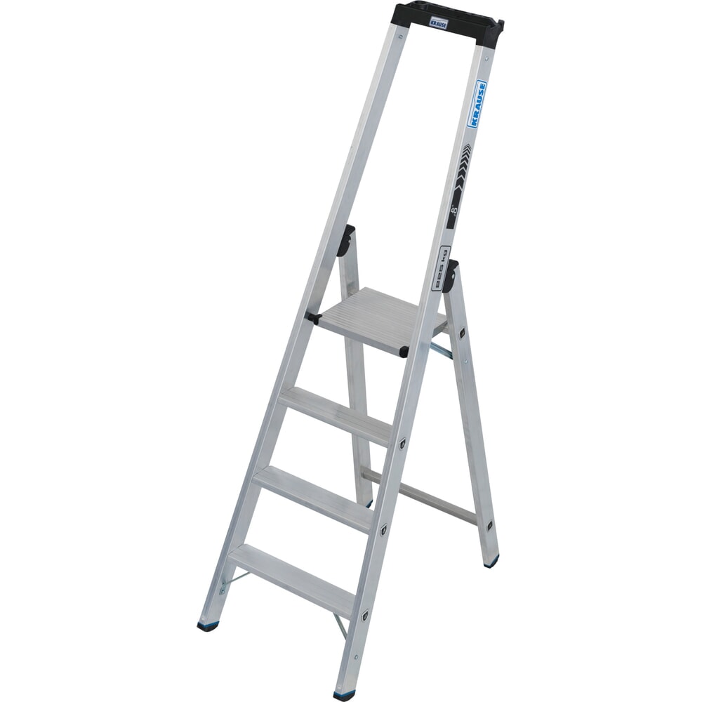 KRAUSE® STABILO Stufenstehleiter mit hohem Bügel, Tragfähigkeit 225 kg, 4 Stufen