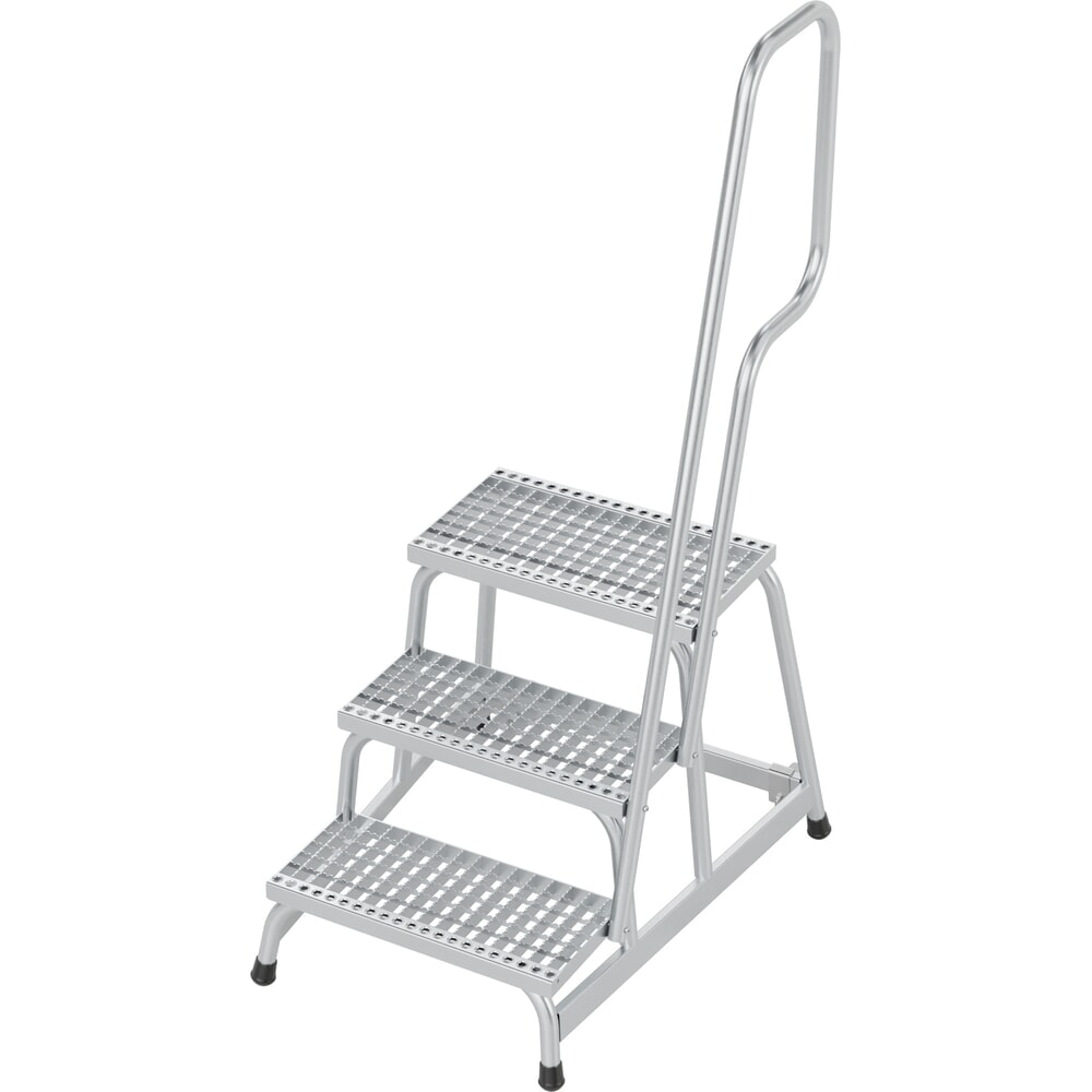 KRAUSE® STABILO mobiler Montagetritt mit rutschhemmenden R13-Gitterroststufen, 3 Stufen