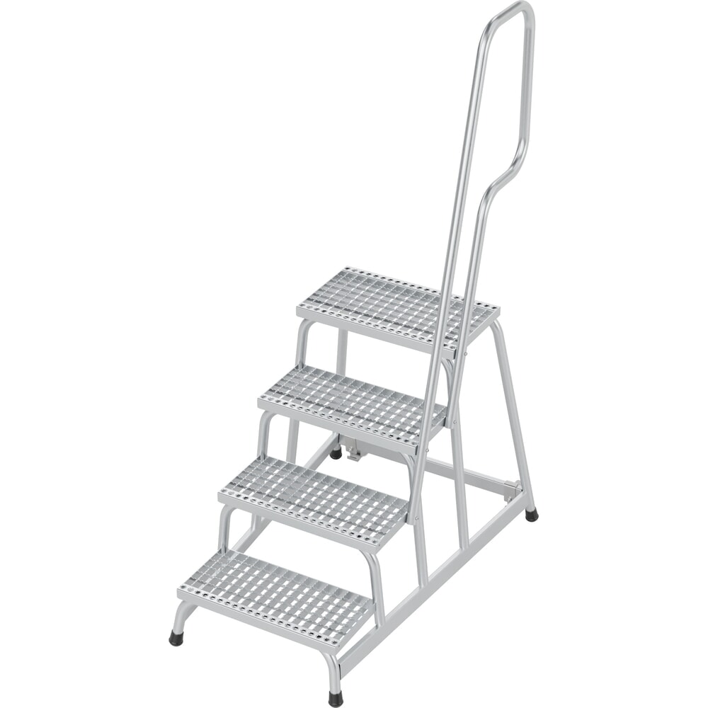 KRAUSE® STABILO mobiler Montagetritt mit rutschhemmenden R13-Gitterroststufen, 4 Stufen