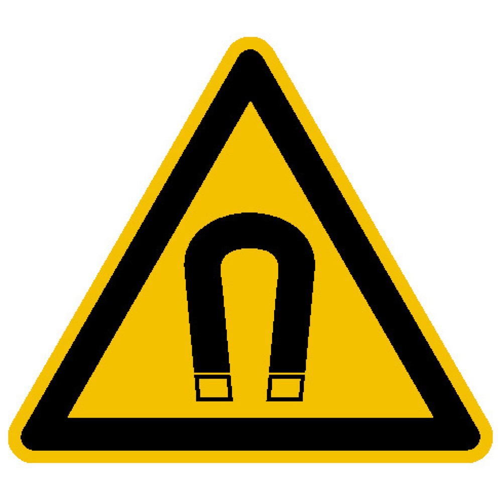 SafetyMarking® Warnung vor magnetischem Feld, Seitenlänge 50 mm, Folie Bogen