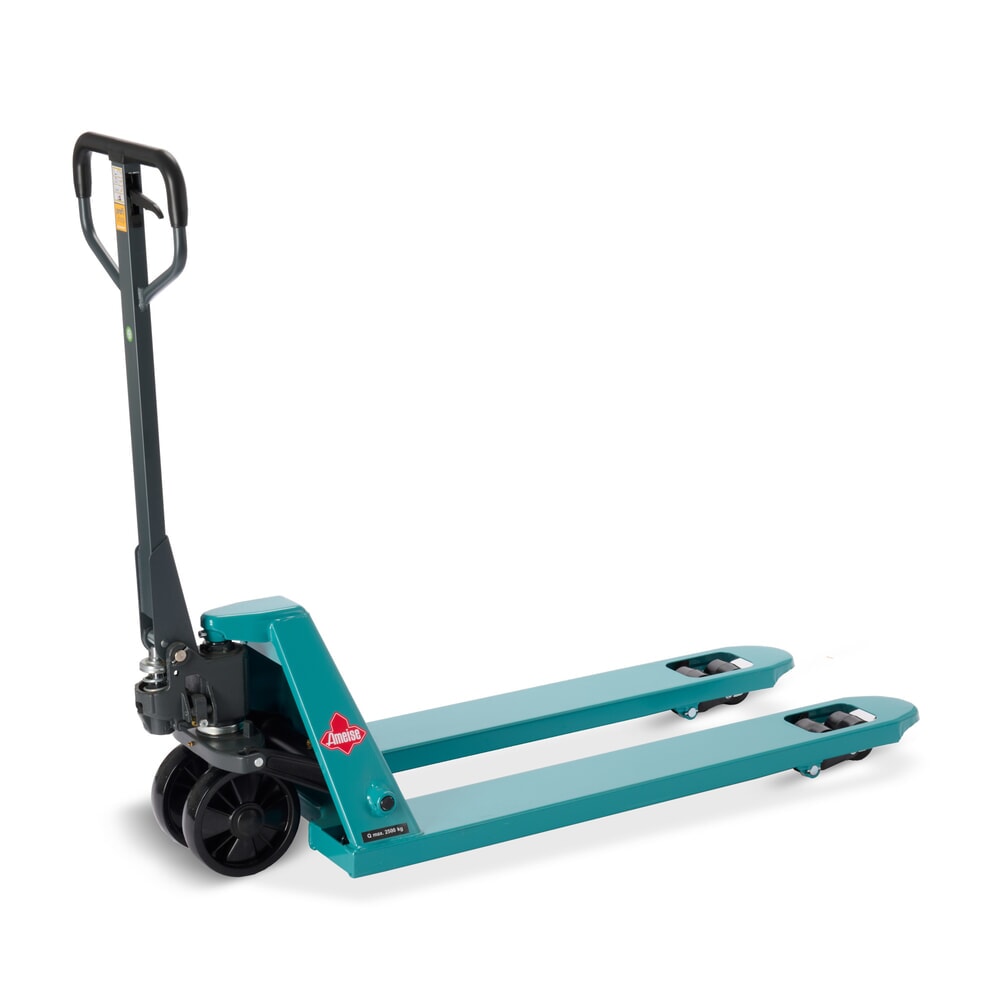 Handhubwagen Ameise® PTM 2.5, Tragfähigkeit 2.500 kg, Gabellänge 1.150 mm, Polyurethan, Tandemrollen