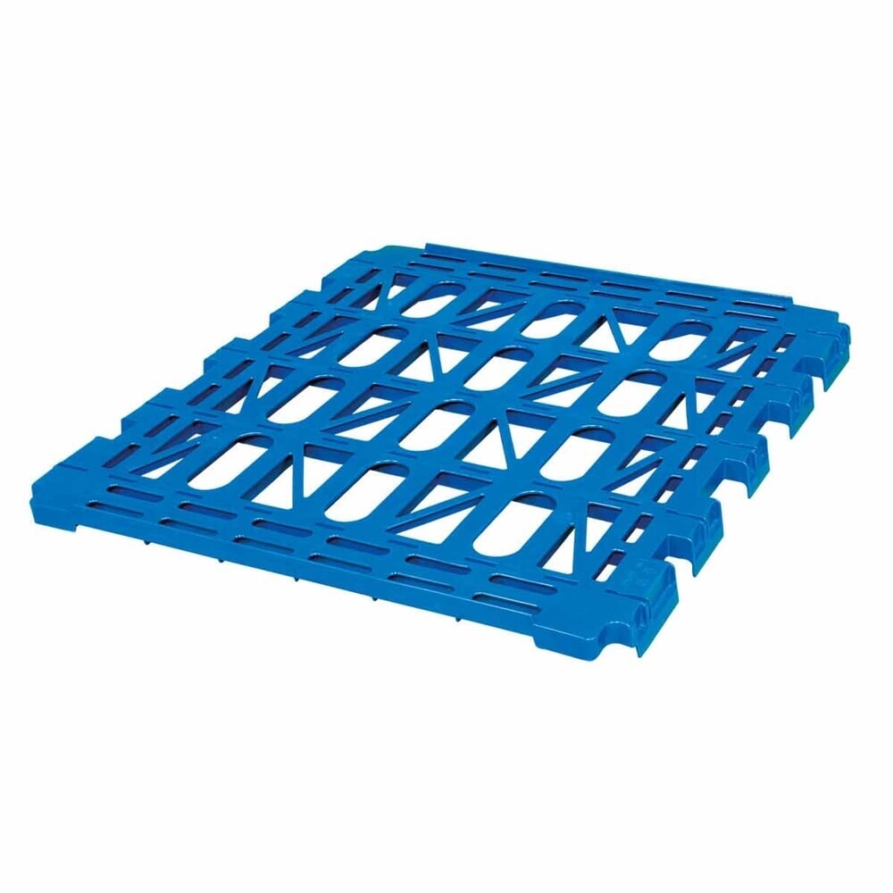 Zwischenboden für rolltainer® 4-seitige Rollbehälter aus HDPE-Kunststoff, blau, BxT 682 x 815 mm