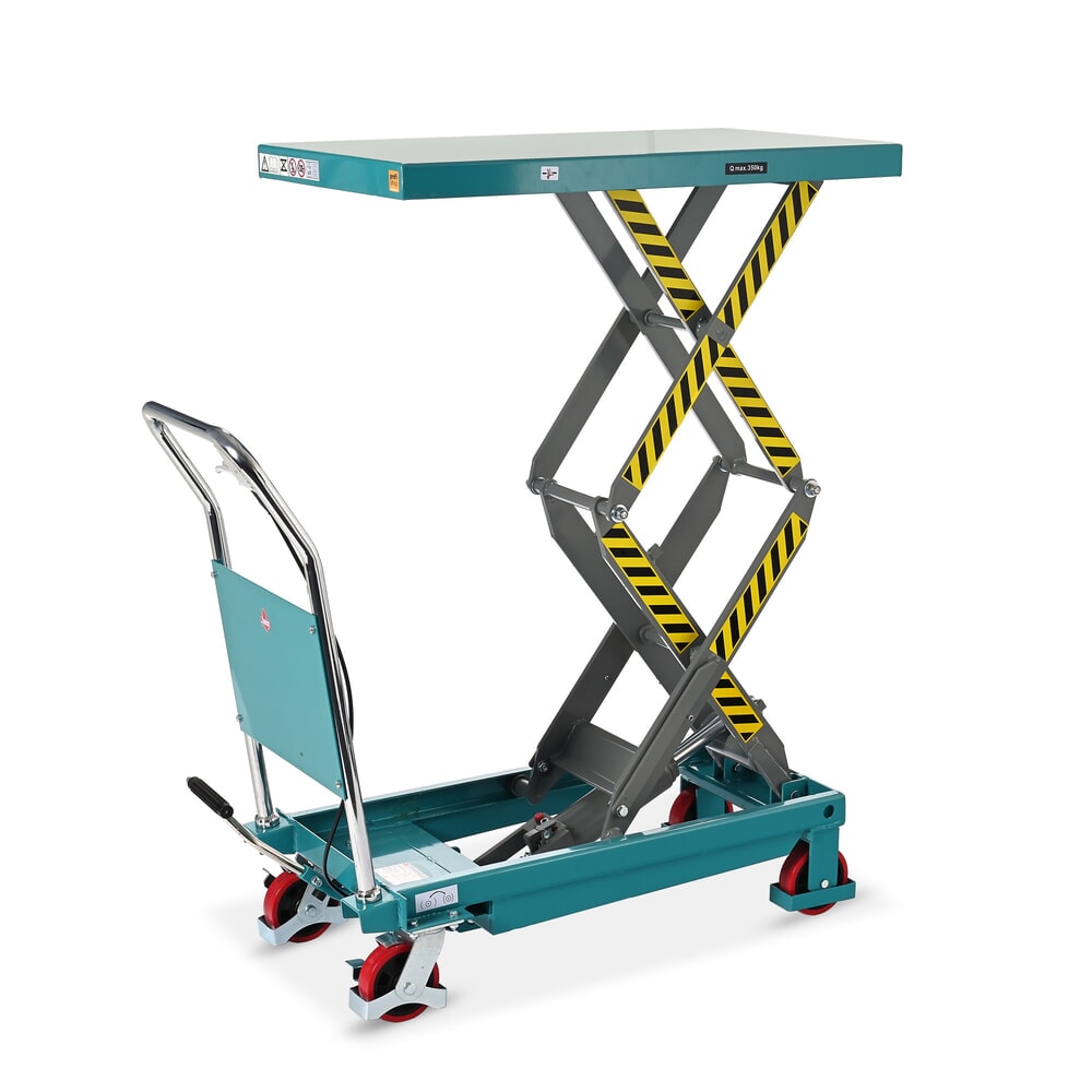 Scheren-Hubtischwagen Ameise® LTT 0.35 mit Doppel-Schere, Tragkraft 350 kg, Plattform à 910 x 500 mm