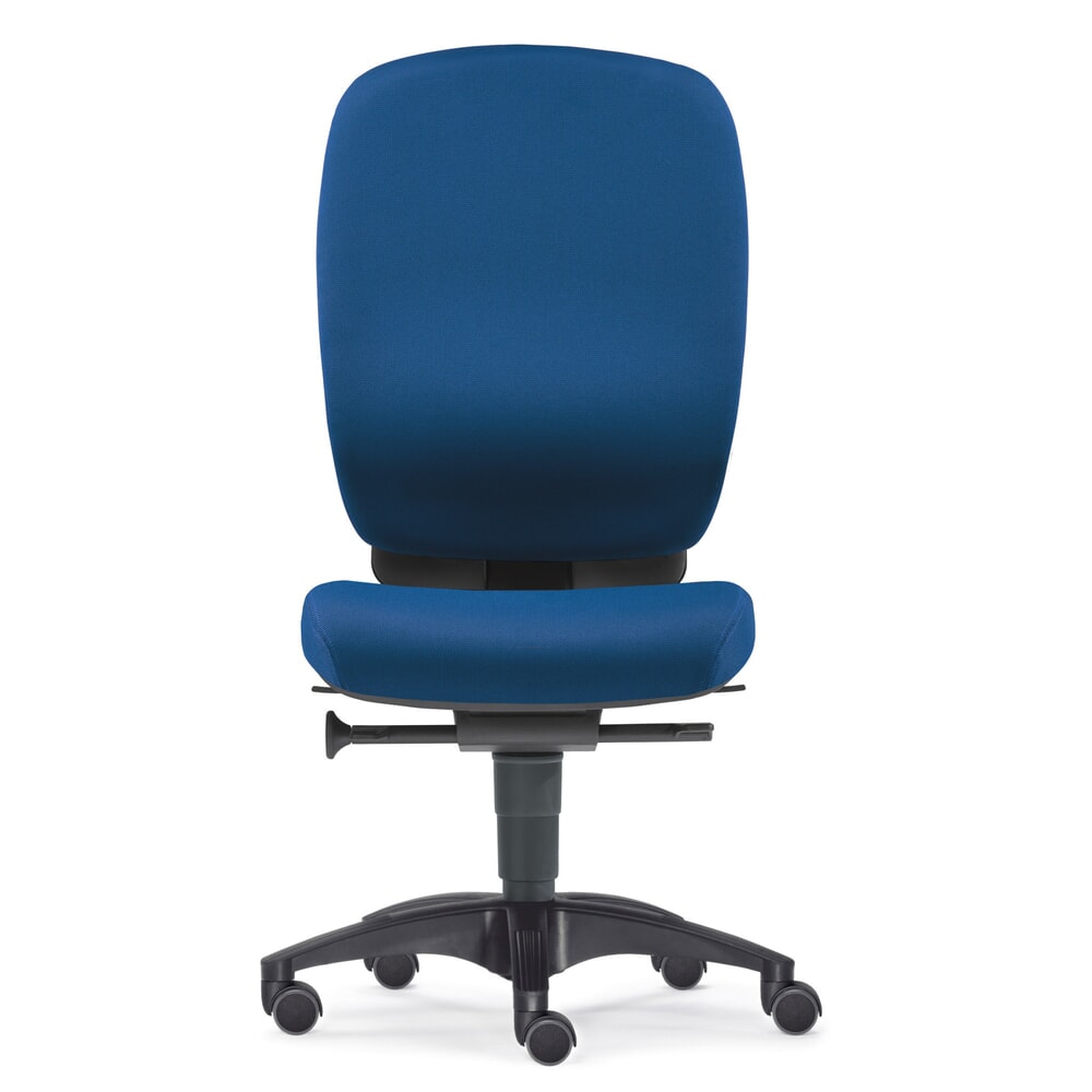 SITWELL STEIFENSAND Bürodrehstuhl PROFI, DIN-Bandscheibensitz, blau