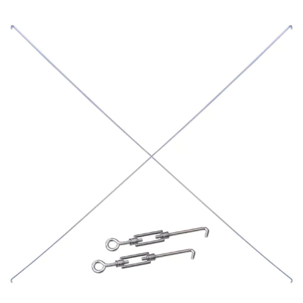 Kreuzstreben-Set 750/1000 für SCHULTE Fachbodenregal Grundfeld, (2 Spannschlösser, 2 Diagonalstreben)