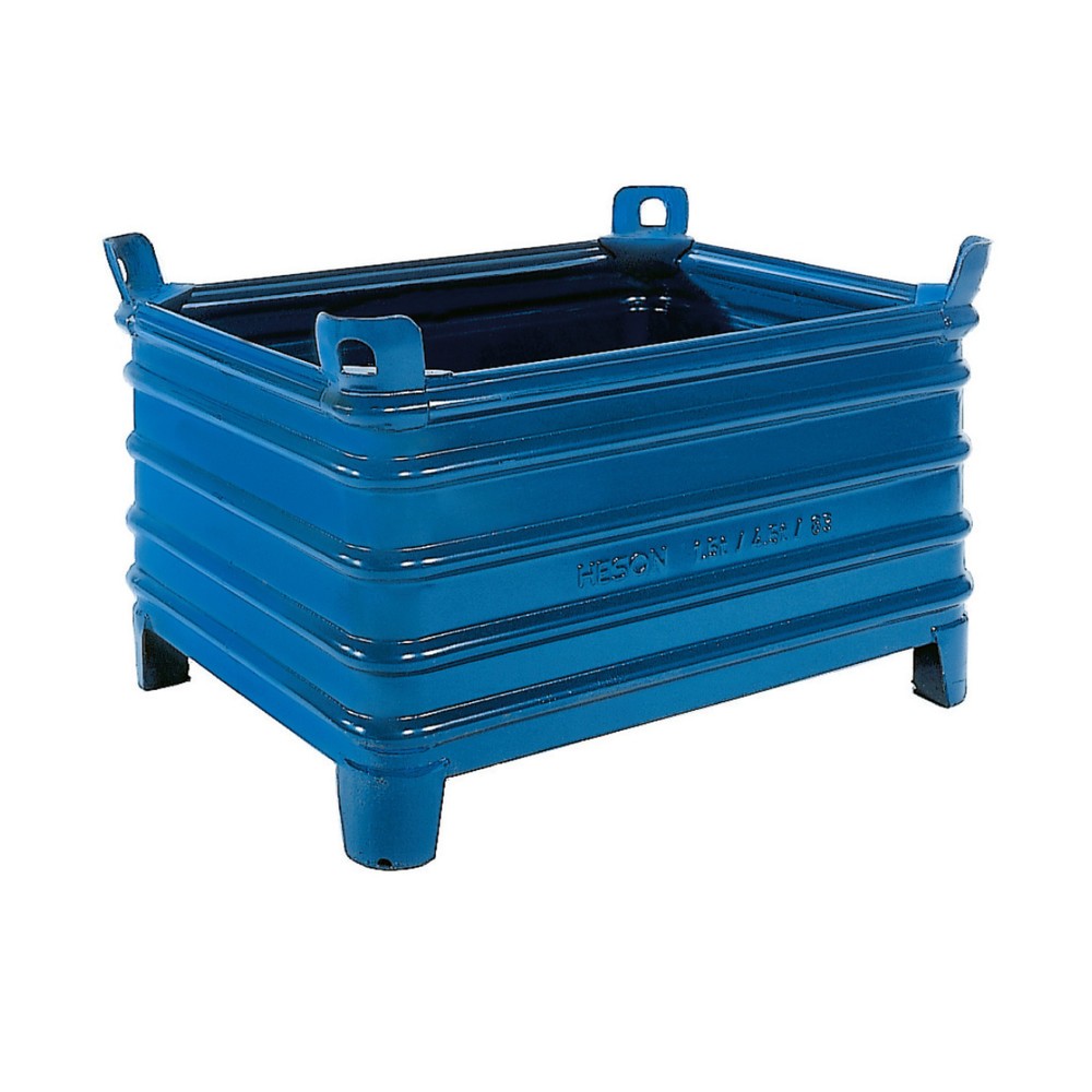 HESON® Grossbehälter, mit Füssen, stapelbar, BxT 1.200 x 1.000 mm