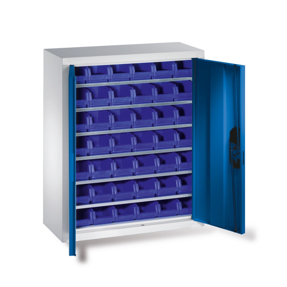 C+P Magazinschrank mit Sichtlagerkästen, HxBxT 830 x 700 x 300 mm, 42x Größe 2