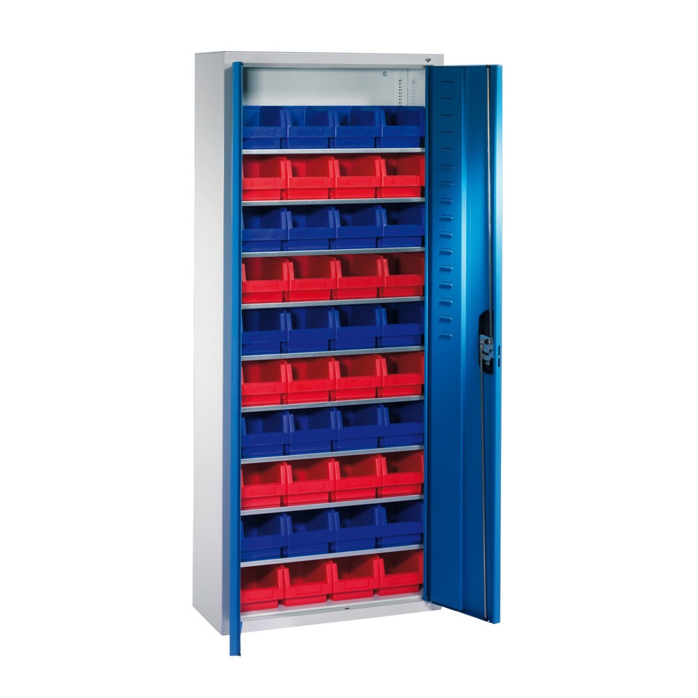 C+P Magazinschrank mit Sichtlagerkästen, HxBxT 1.690 x 700 x 300 mm, 40x Grösse 3