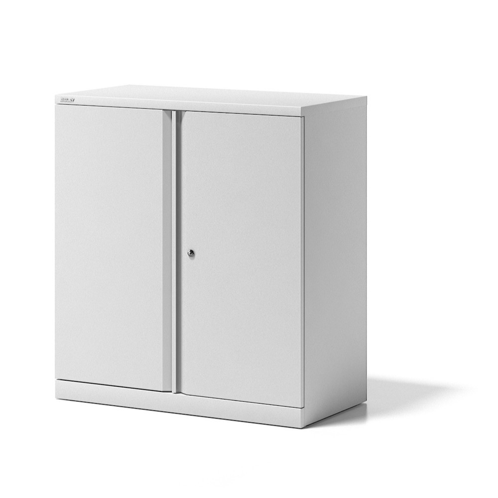BISLEY Flügeltürenschrank Essentials, 2 OH, Breite 914 mm, verkehrsweiss
