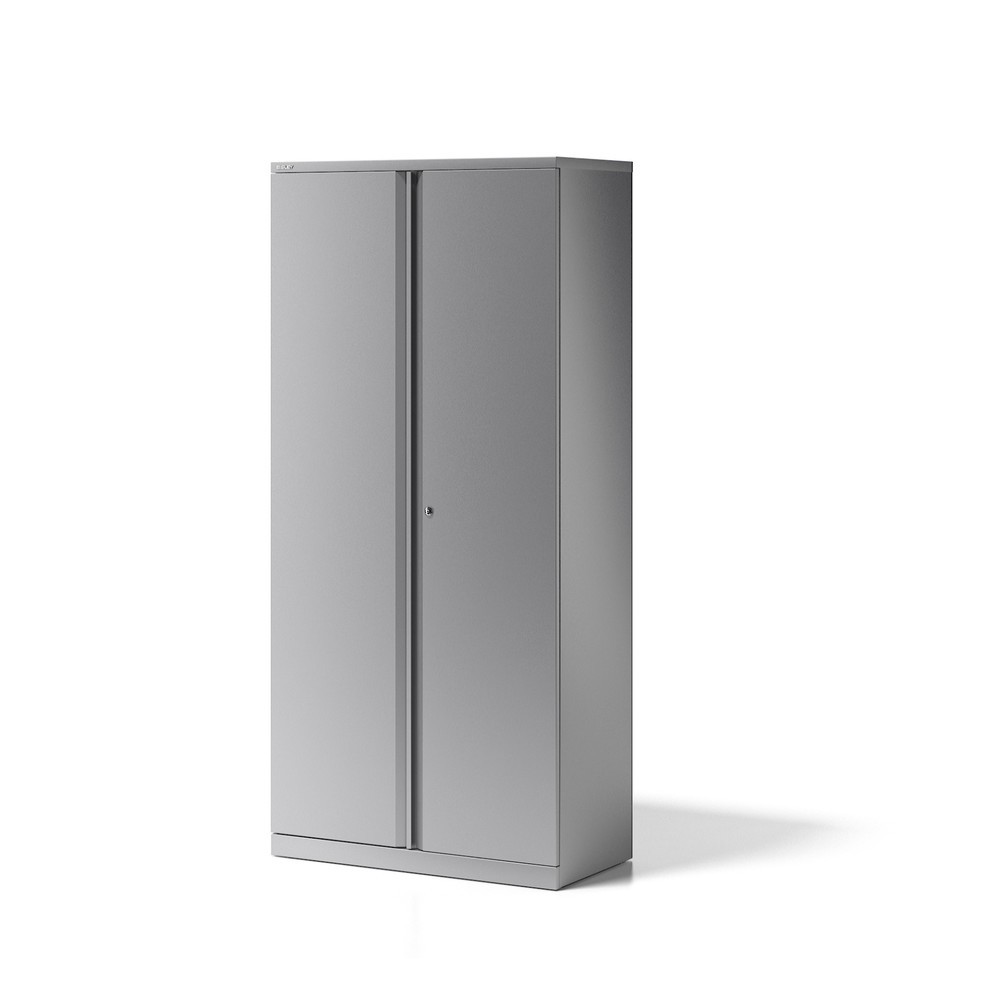 BISLEY Flügeltürenschrank Essentials, 5 OH, Breite 914 mm, silber