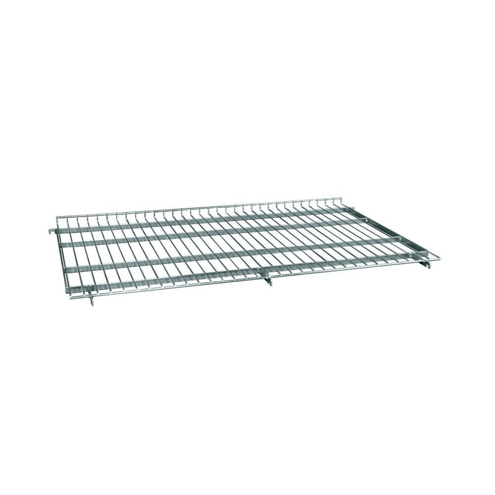 Zwischenboden für Stahl-Rollbehälter in Euro-Mass, 20 mm Aufkantung vorne, BxT 600 x 600 mm