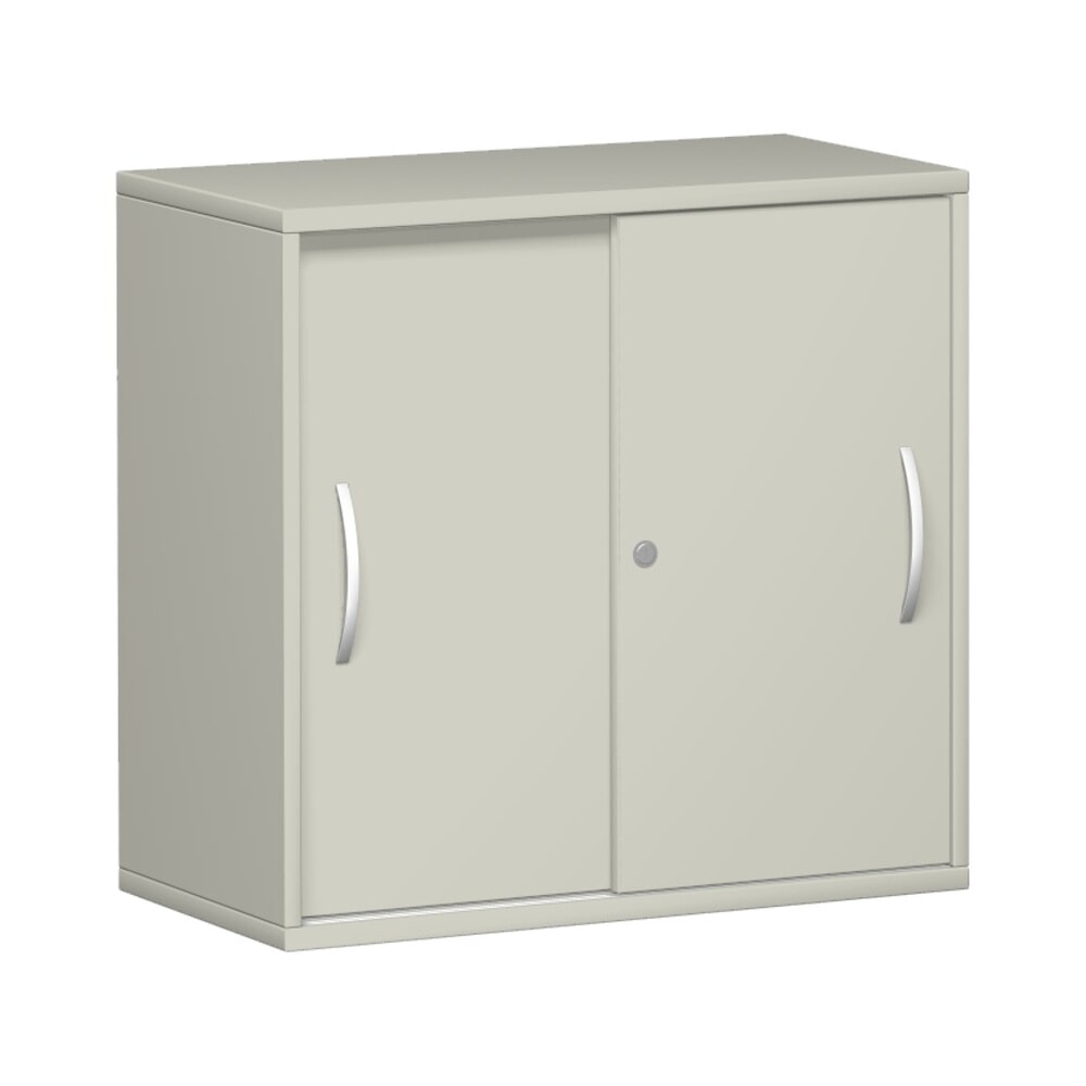 Geramöbel Schiebetürschrank Profi, 2 OH, Breite 800 mm, lichtgrau