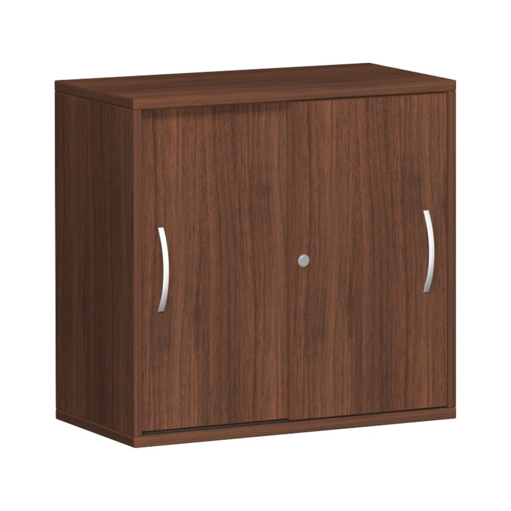 Geramöbel Schiebetürschrank Profi, 2 OH, Breite 800 mm, Nussbaum