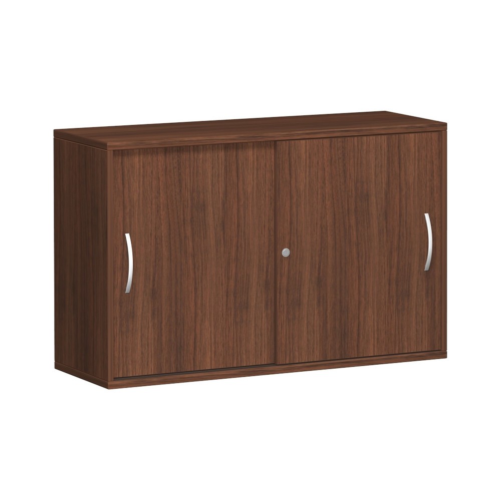 Geramöbel Schiebetürschrank Profi, 2 OH, Breite 1.200 mm, Nussbaum