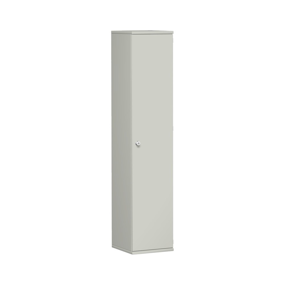 Geramöbel Büroschrank Profi, 5 OH, Breite 400 mm, Tür rechts, lichtgrau