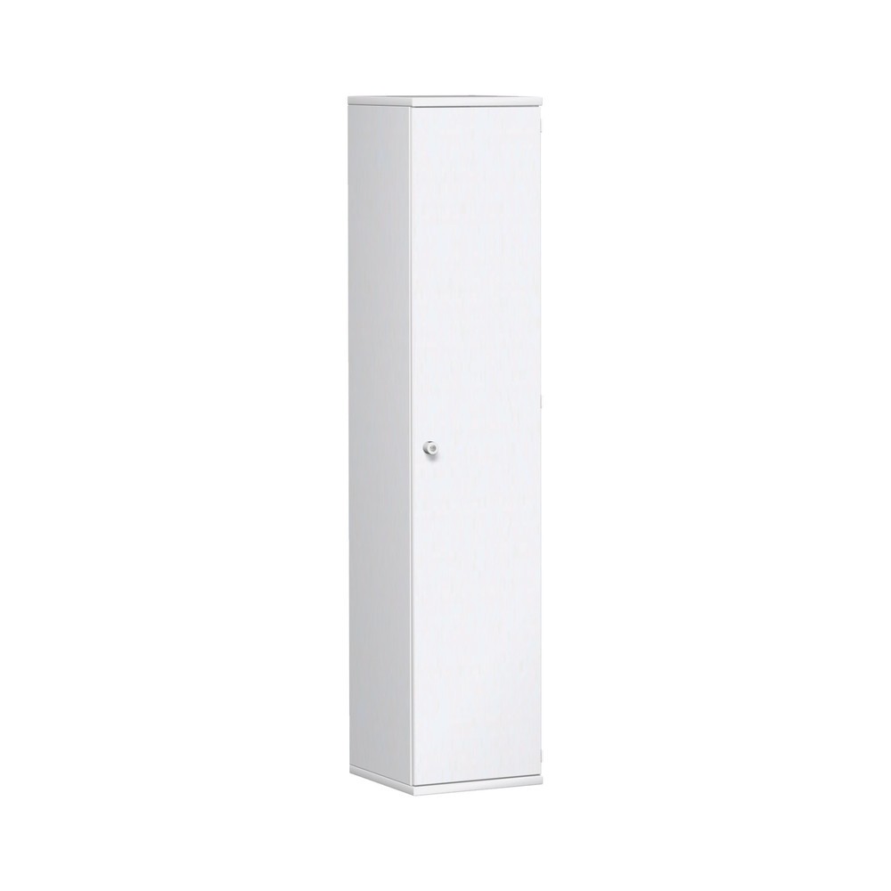 Geramöbel Büroschrank Profi, 5 OH, Breite 400 mm, Tür rechts, weiss