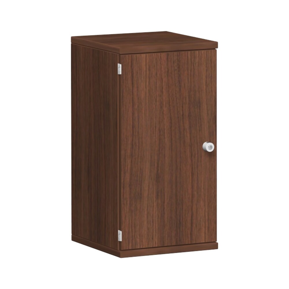 Geramöbel Büroschrank Profi, 2 OH, Breite 400 mm, Tür links, Nussbaum