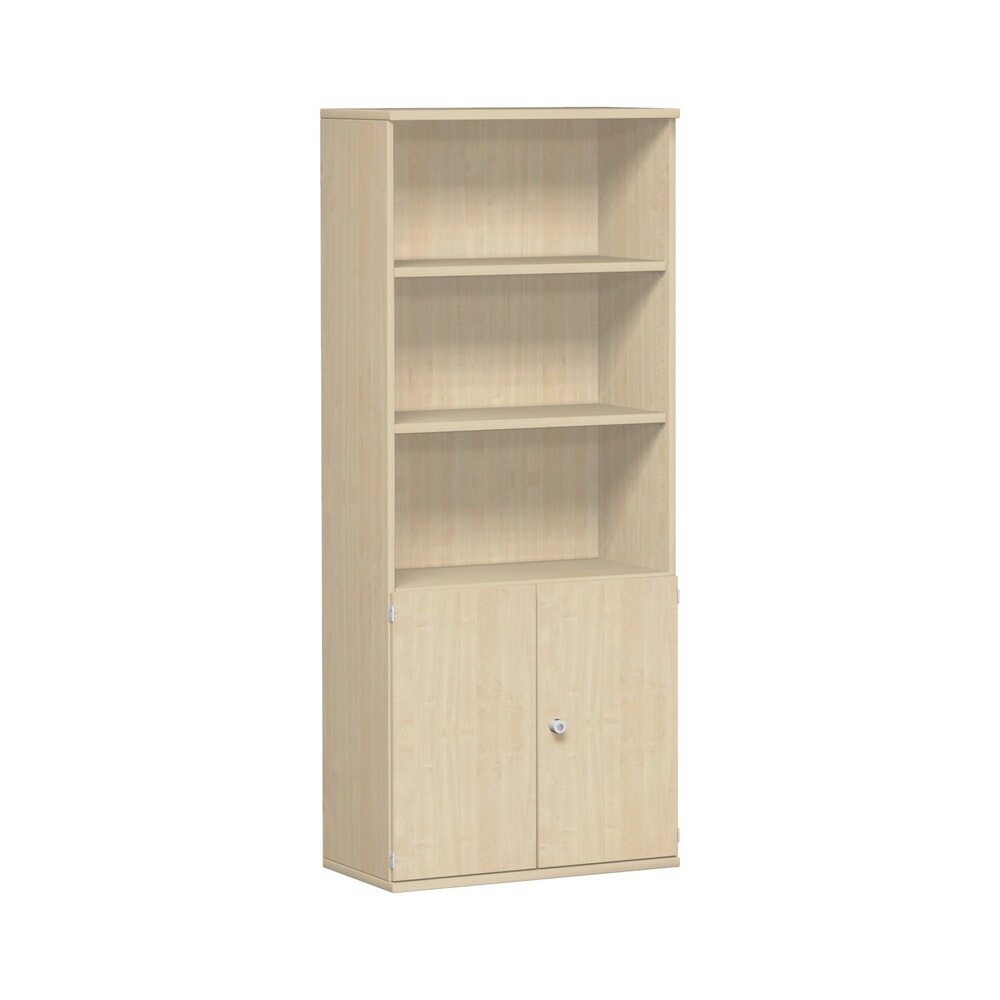 Modulschrank Profi mit Holztüren, 5 OH, Ahorn