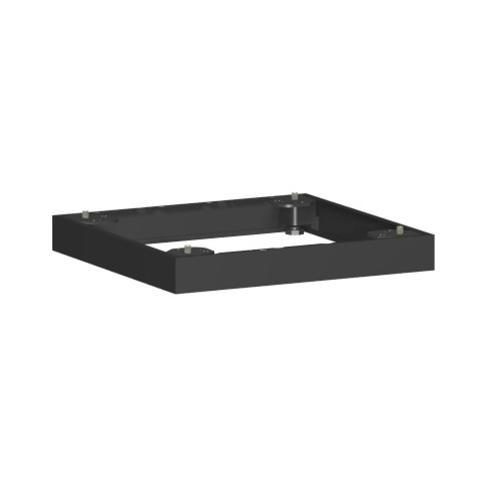 Geramöbel Metallsockel für Büroschränke Profi, BxT 50 x 400 mm, schwarz
