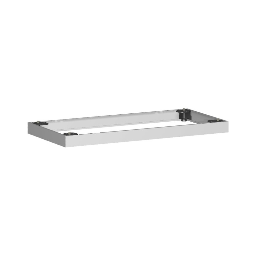 Geramöbel Metallsockel für Büroschränke Profi, BxT 50 x 800 mm, silber