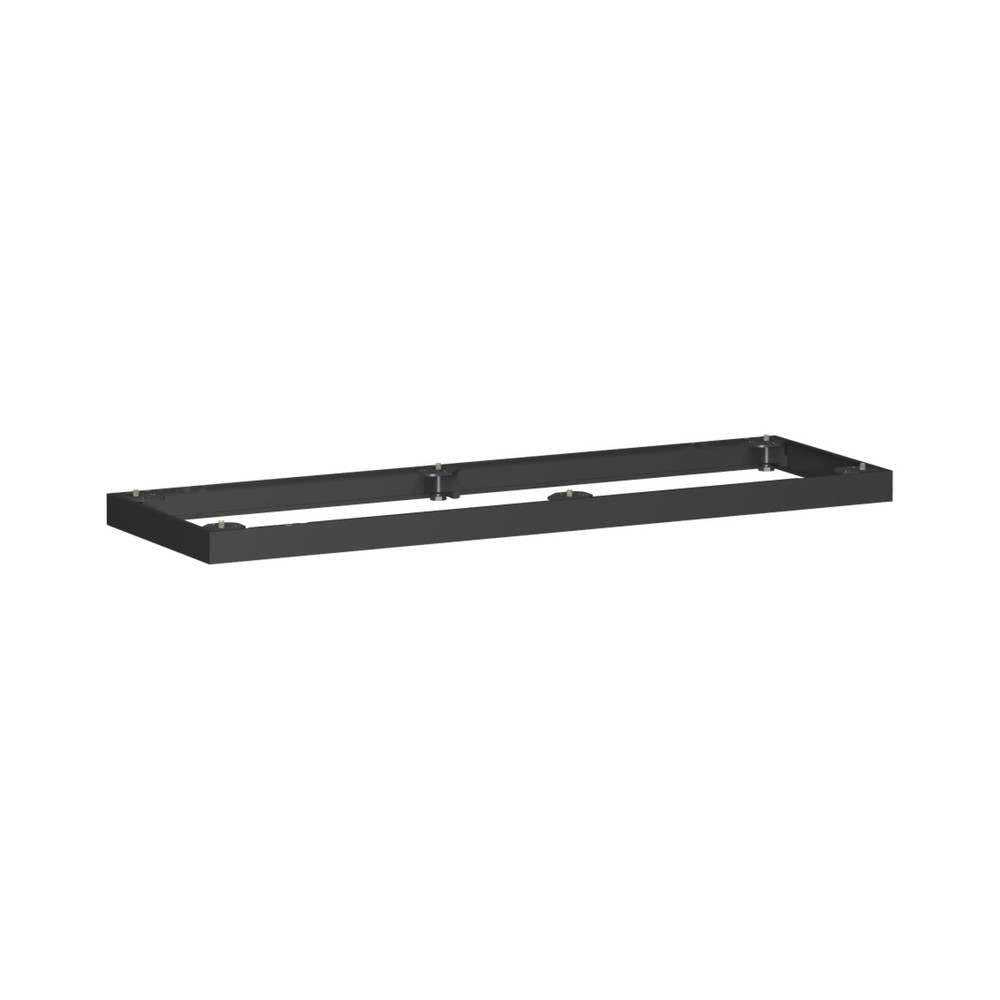 Geramöbel Metallsockel für Büroschränke Profi, BxT 50 x 1.200 mm, schwarz