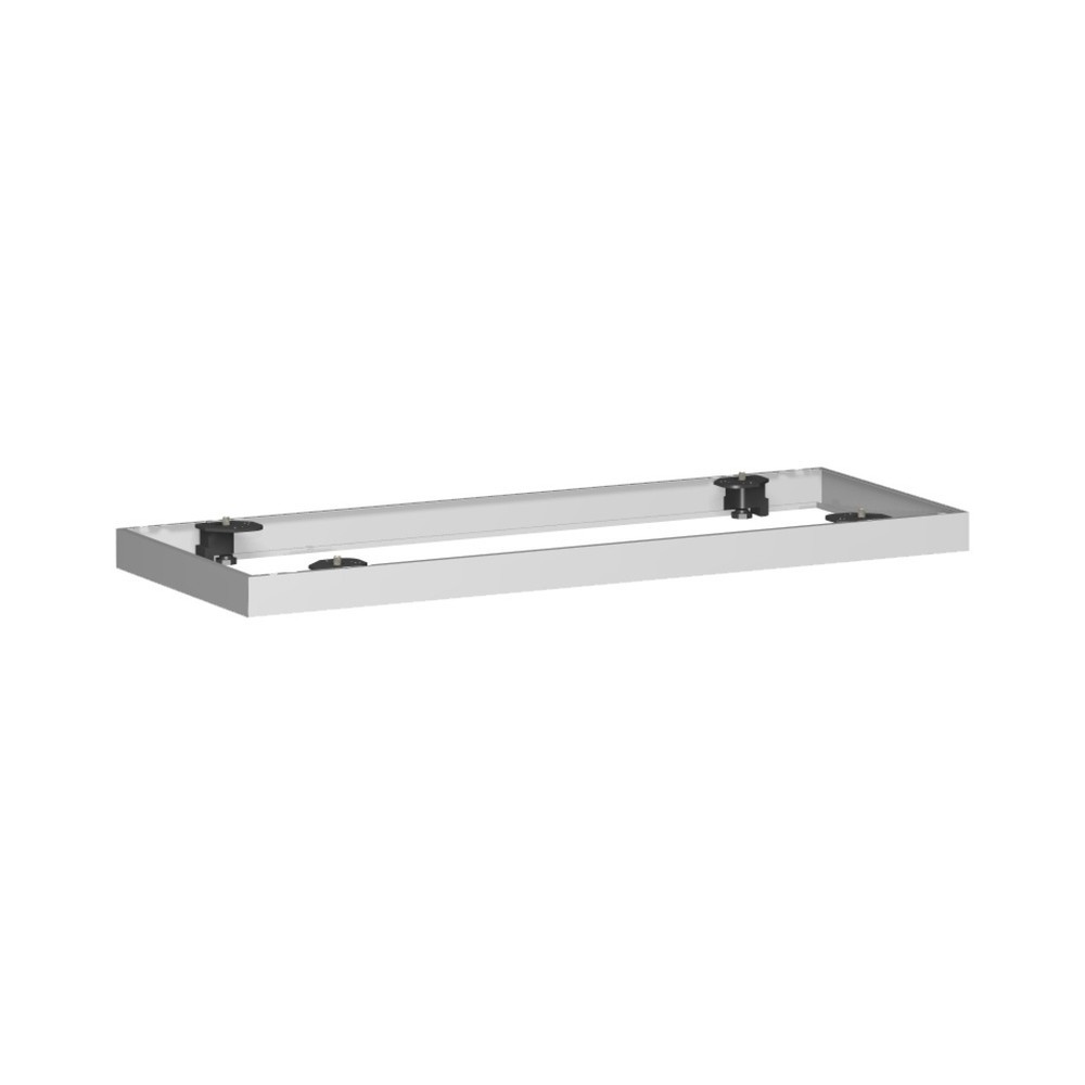Geramöbel Metallsockel für Querrollladenschrank Profi, BxT 50 x 1.000 mm, silber