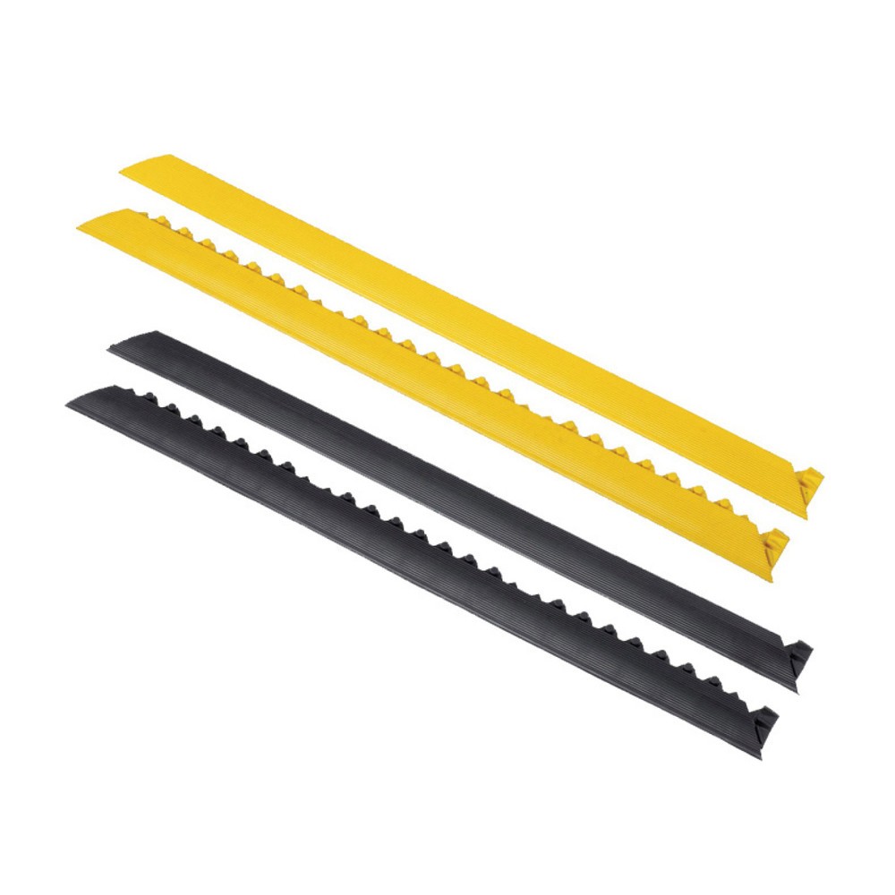 Kantenleiste, Stecksystem für NoTrax Schweisser-Arbeitsplätze, weiblich, BxL 910 x 52 mm, gelb