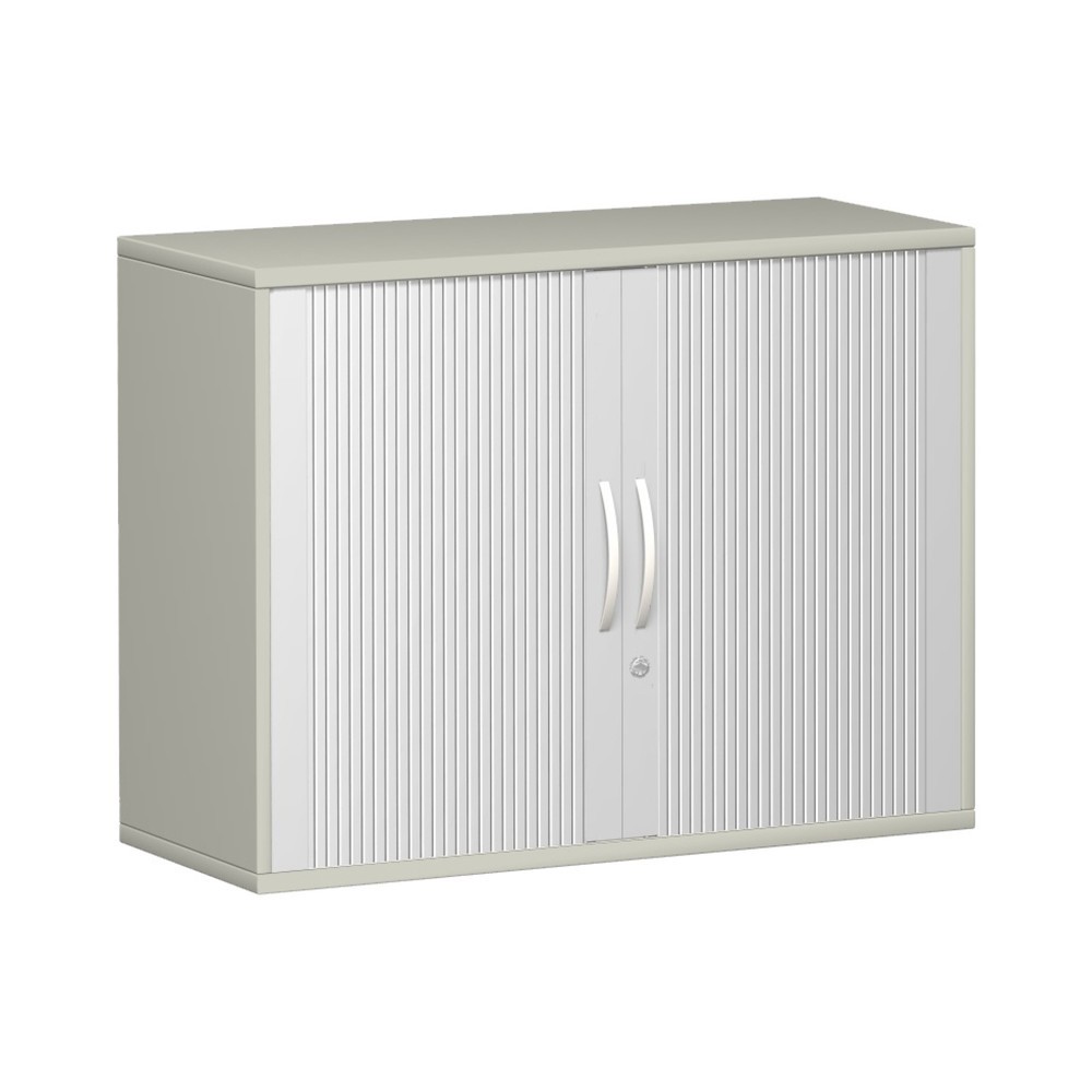 Geramöbel Querrollladenschrank Profi, 2 OH, Breite 1.000 mm, lichtgrau