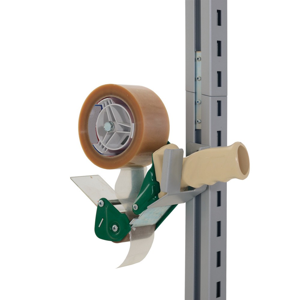 Halter für Klebebandabroller für Rocholz Packtisch, HxBxT 78 x 95 x 38 mm
