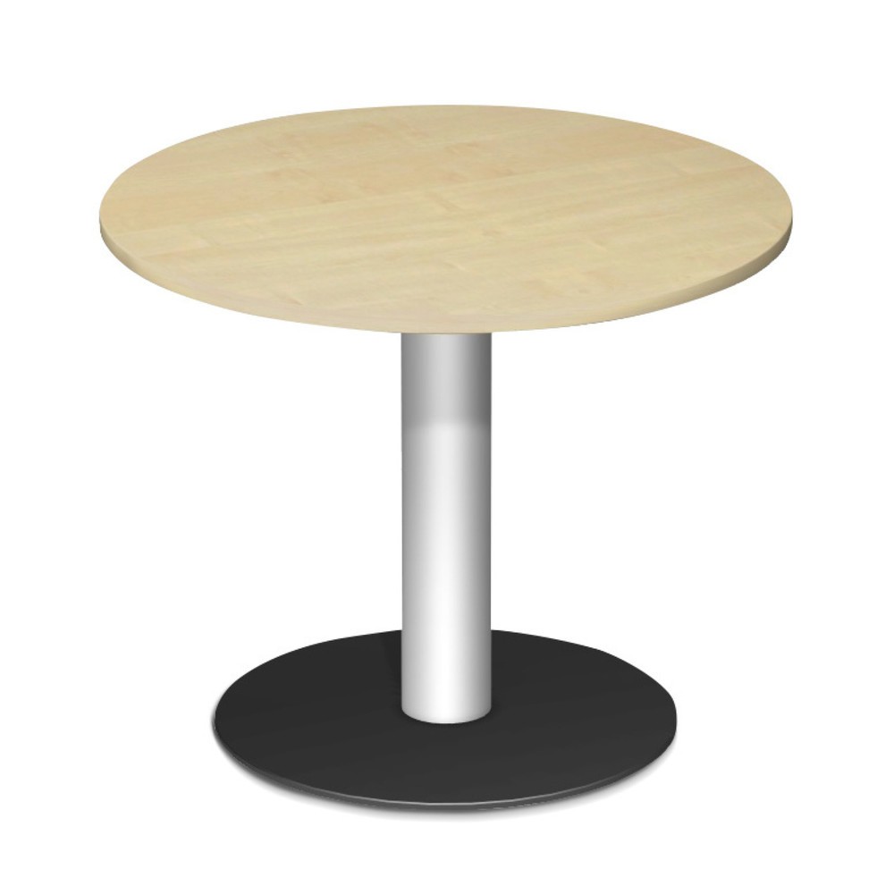 Geramöbel Säulentisch mit Tellerfuss, ØxH 900 x 720 mm, Ahorn