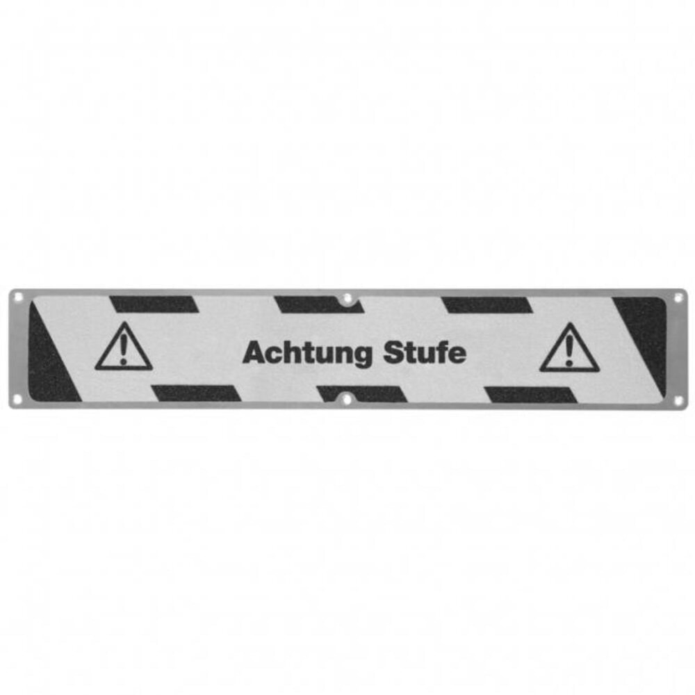 Anti-Rutschplatte 'Achtung Stufe', LxB 635 x 114 mm